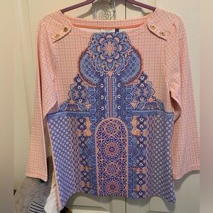 Cabana Life medium women’s boatneck top sun protection SPF